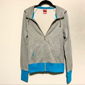 Nike Women’s N7 Zip Up Hoodie - Gray & Blue